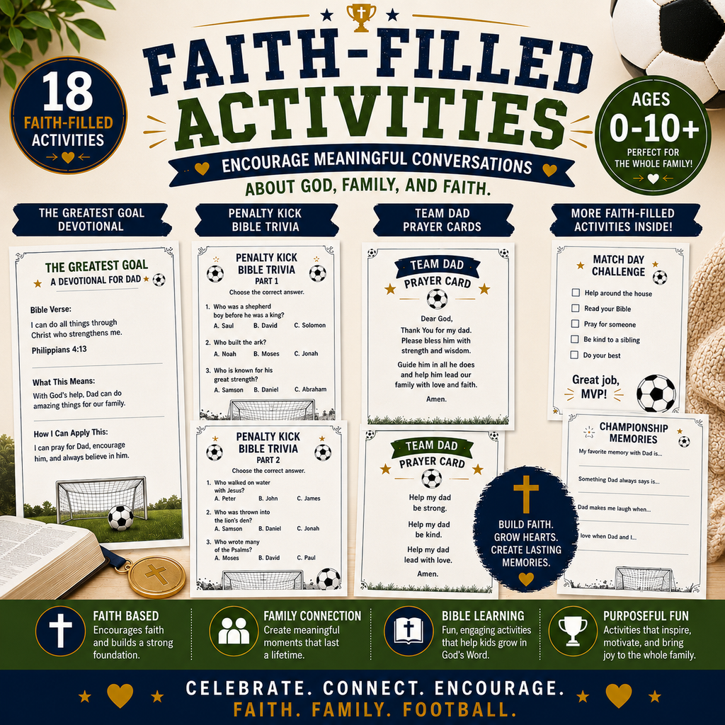 Goal Getter Dad | Christian Father’s Day Activity Pack