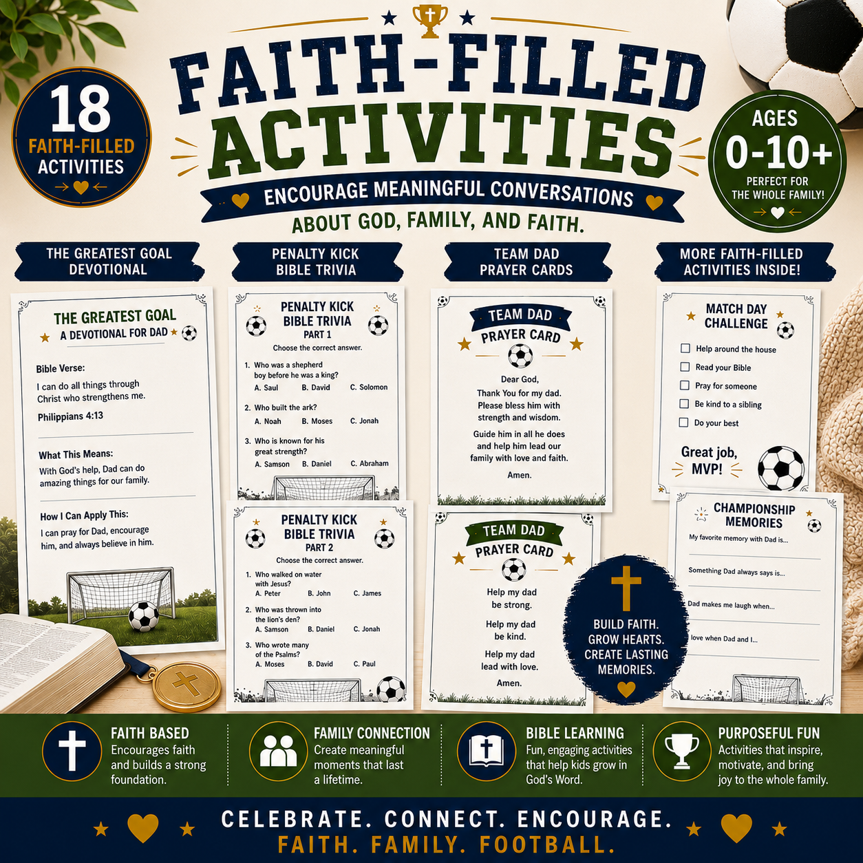 Goal Getter Dad | Christian Father’s Day Activity Pack