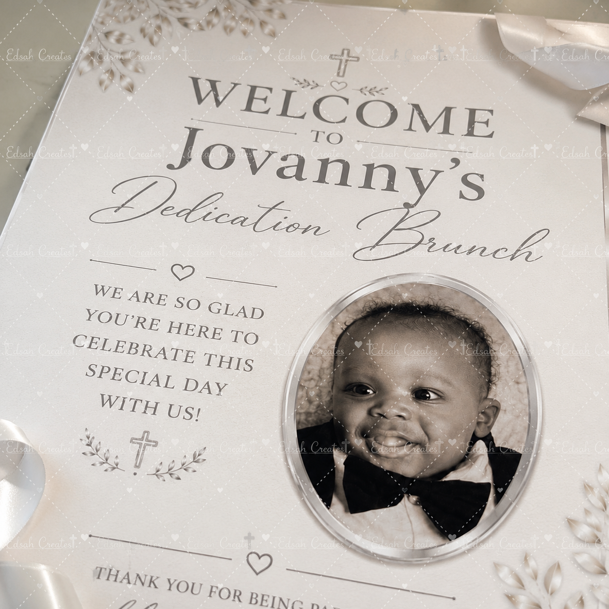 Personalized Welcome Sign (20×30 Foam Board)