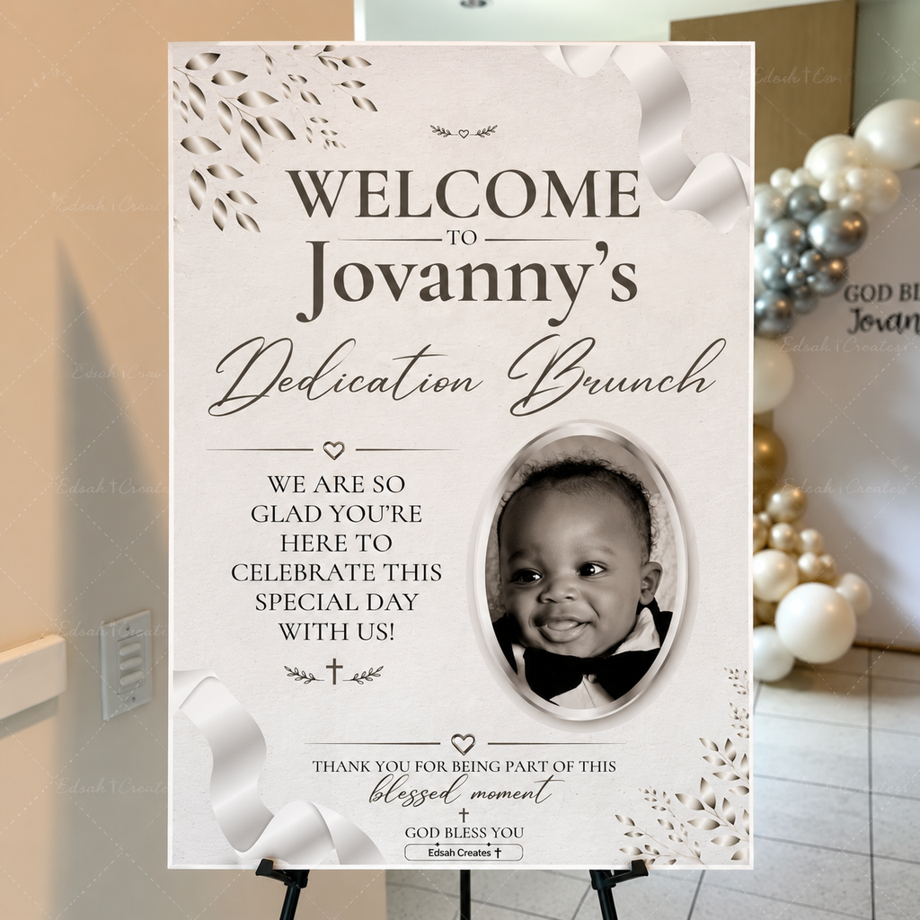 Personalized Welcome Sign (20×30 Foam Board)