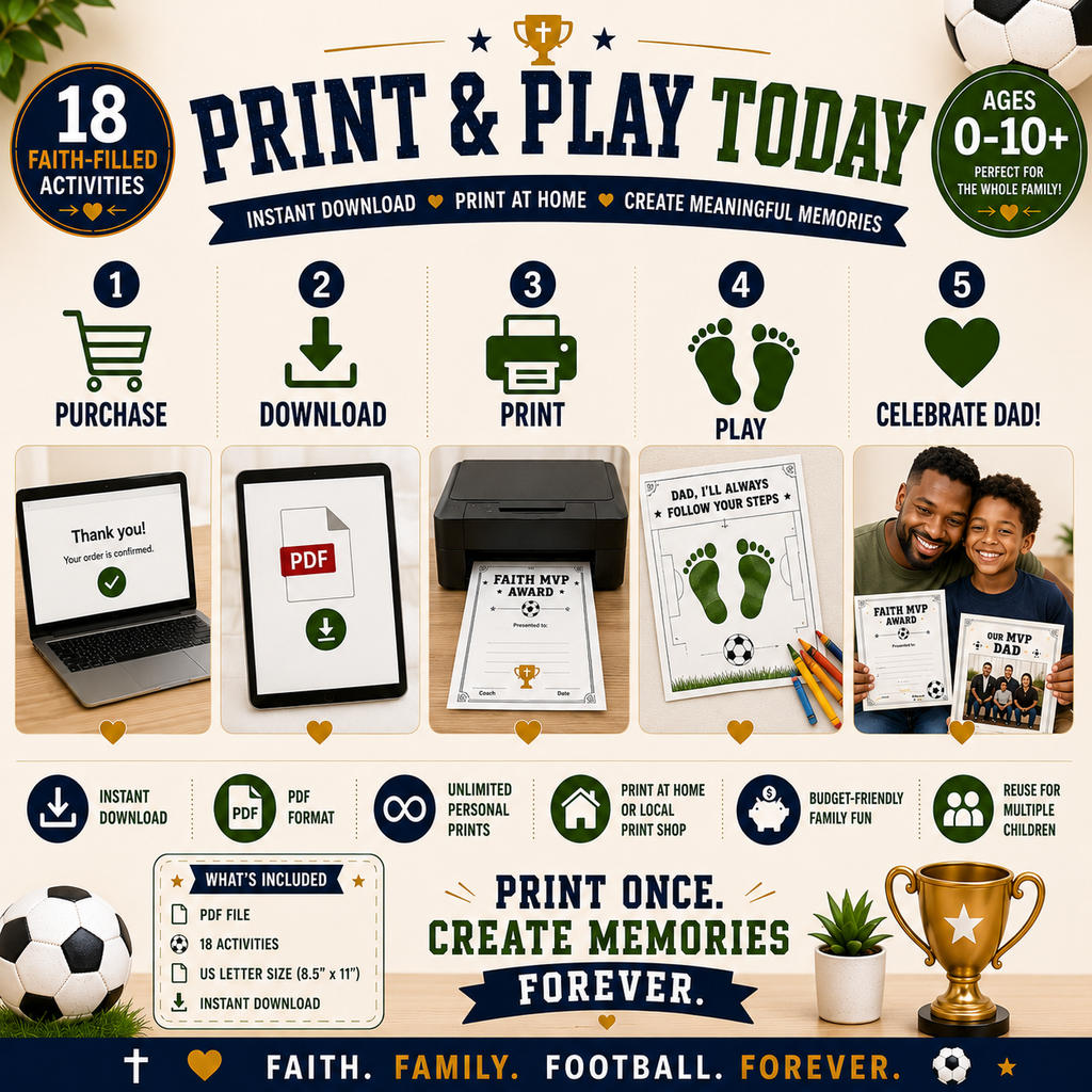 Goal Getter Dad | Christian Father’s Day Activity Pack