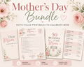Mother’s Day Bundle | Faith-Based Printable Gift Set for Mom | Scripture Cards, Letters & Activities