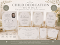 Child Dedication Bundle | Editable Canva Templates