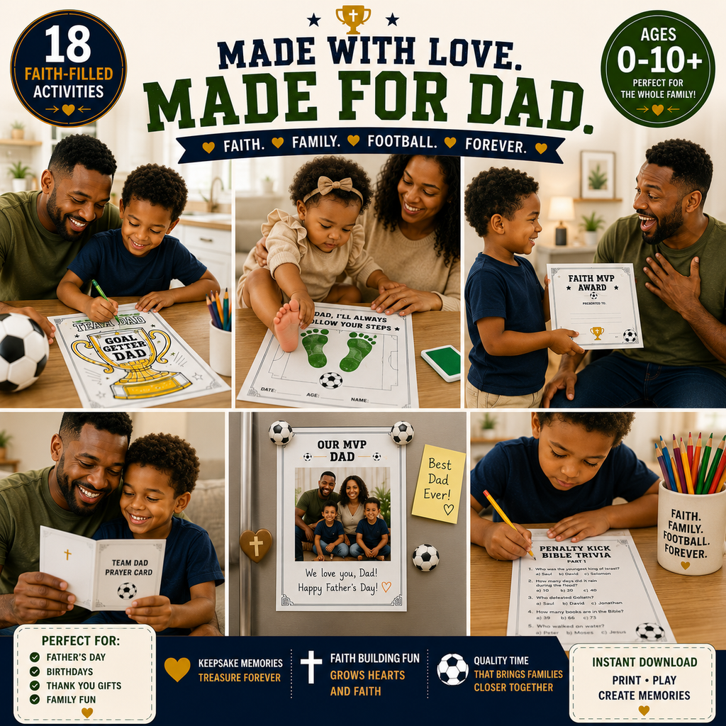 Goal Getter Dad | Christian Father’s Day Activity Pack