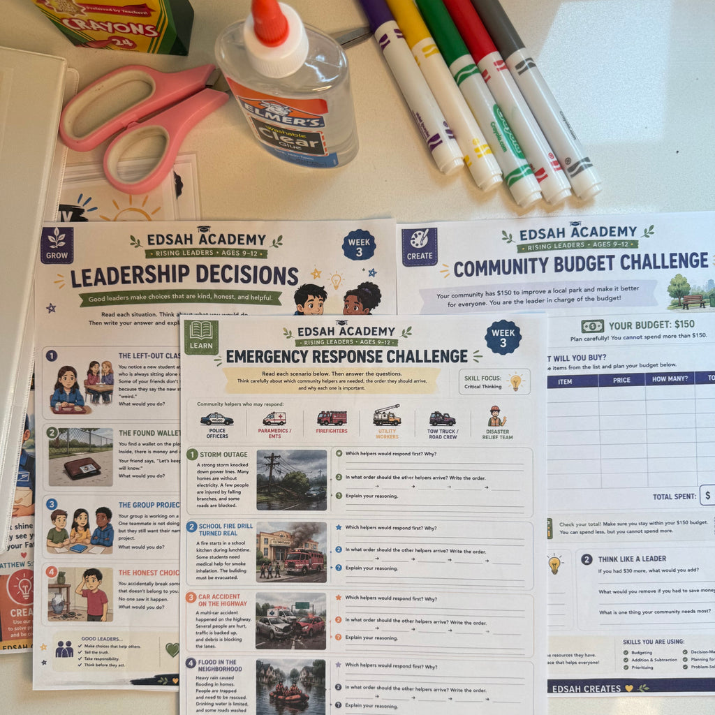 Edsah Academy™ 4-Week Activity Pack