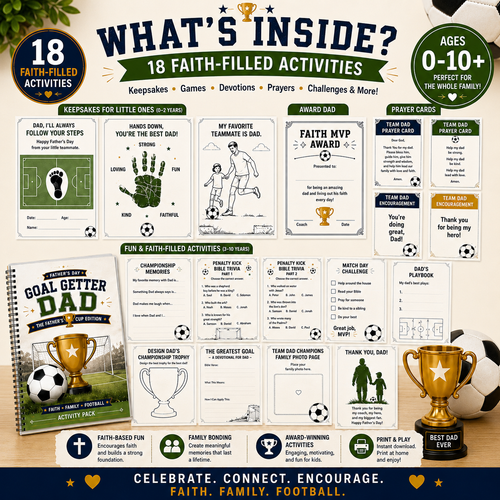 Goal Getter Dad | Christian Father’s Day Activity Pack